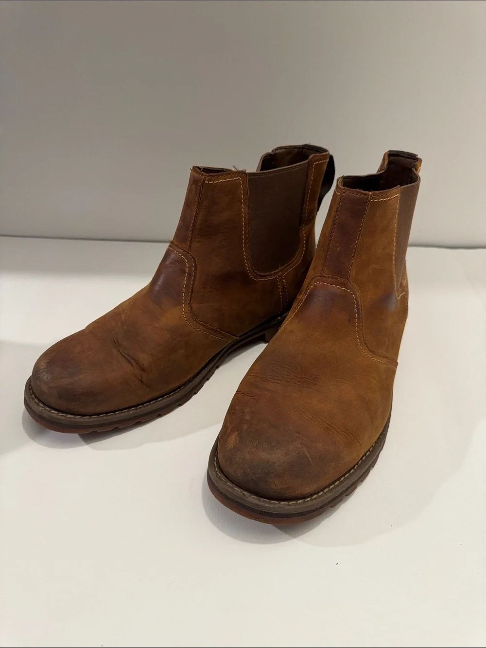 Timberland Men’s Brown Leather Chelsea Ankle Boots